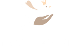 Tante Reine - Couverture d'emmaillotage - Logo blanc